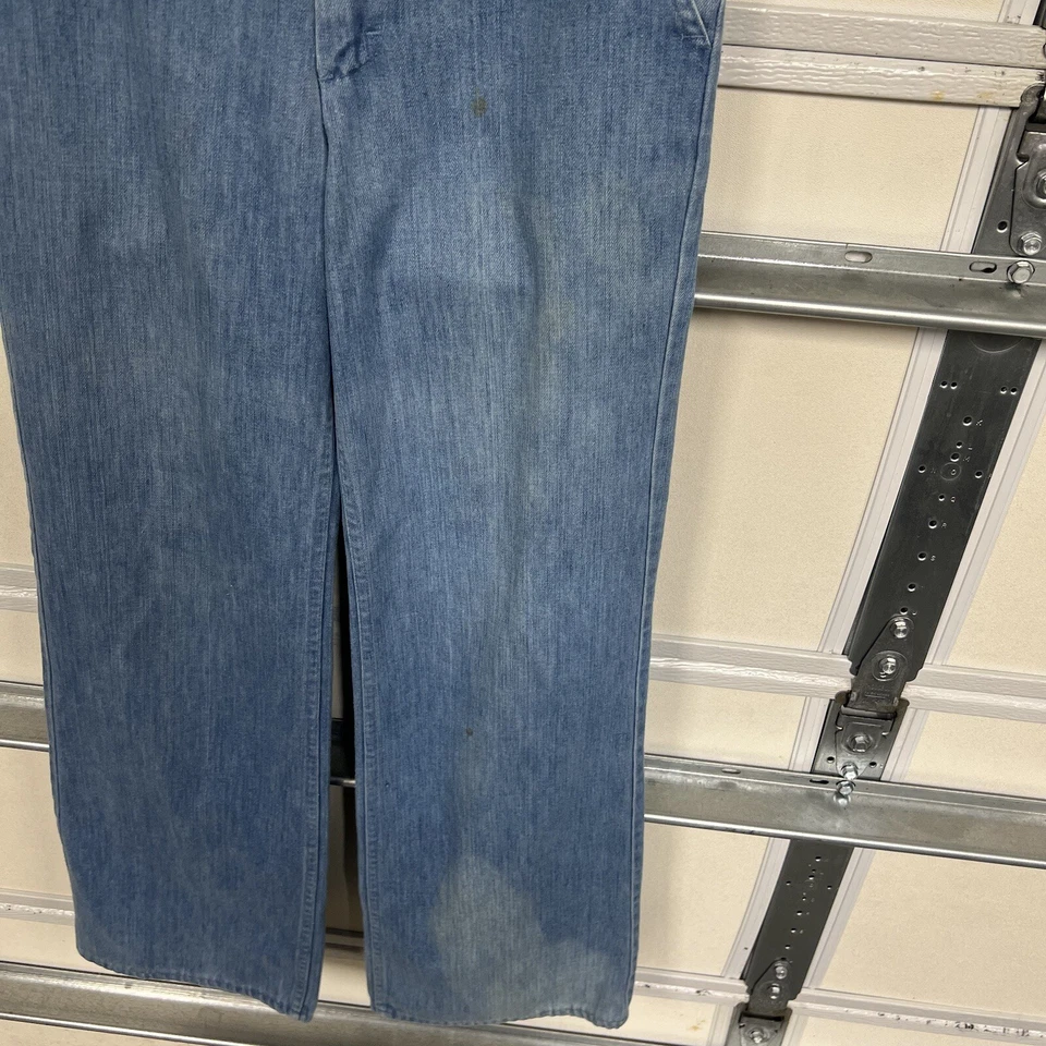 Винтажные выцветшие на солнце мужские брюки Sears Perma Prest Flares 70-е 80-е с когтями на молнии 28x32 - Изображение 4 из 4