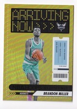 *GOLD* 2023-24 Hoops Brandon Miller Arriving Now Rookie Card Parallel #13 SP