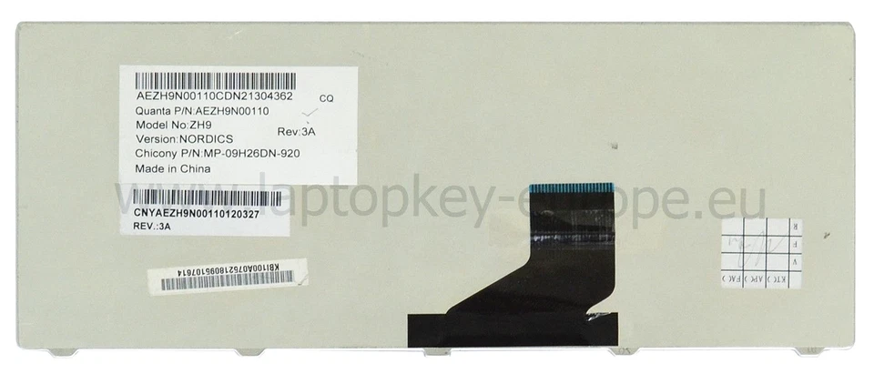 Teclado checo eslovaco ACER ASPIRE ONE D255 D260 521 532 533 LT21 LT22 / AC66-CZ Foto 3 de 3