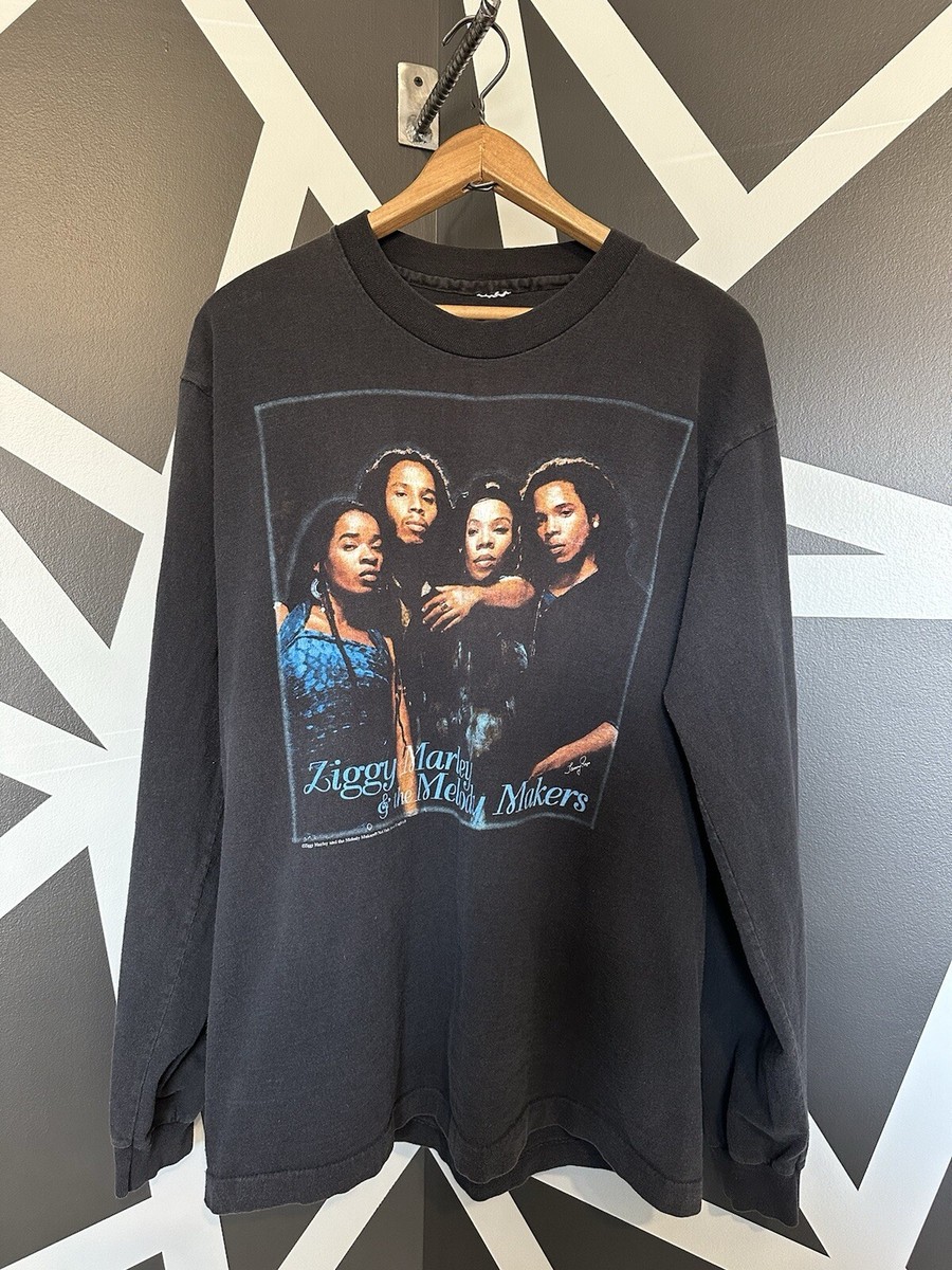 VTG Ziggy Marley And The Melody Makers Long Sleeve T-Shirt Sz-L