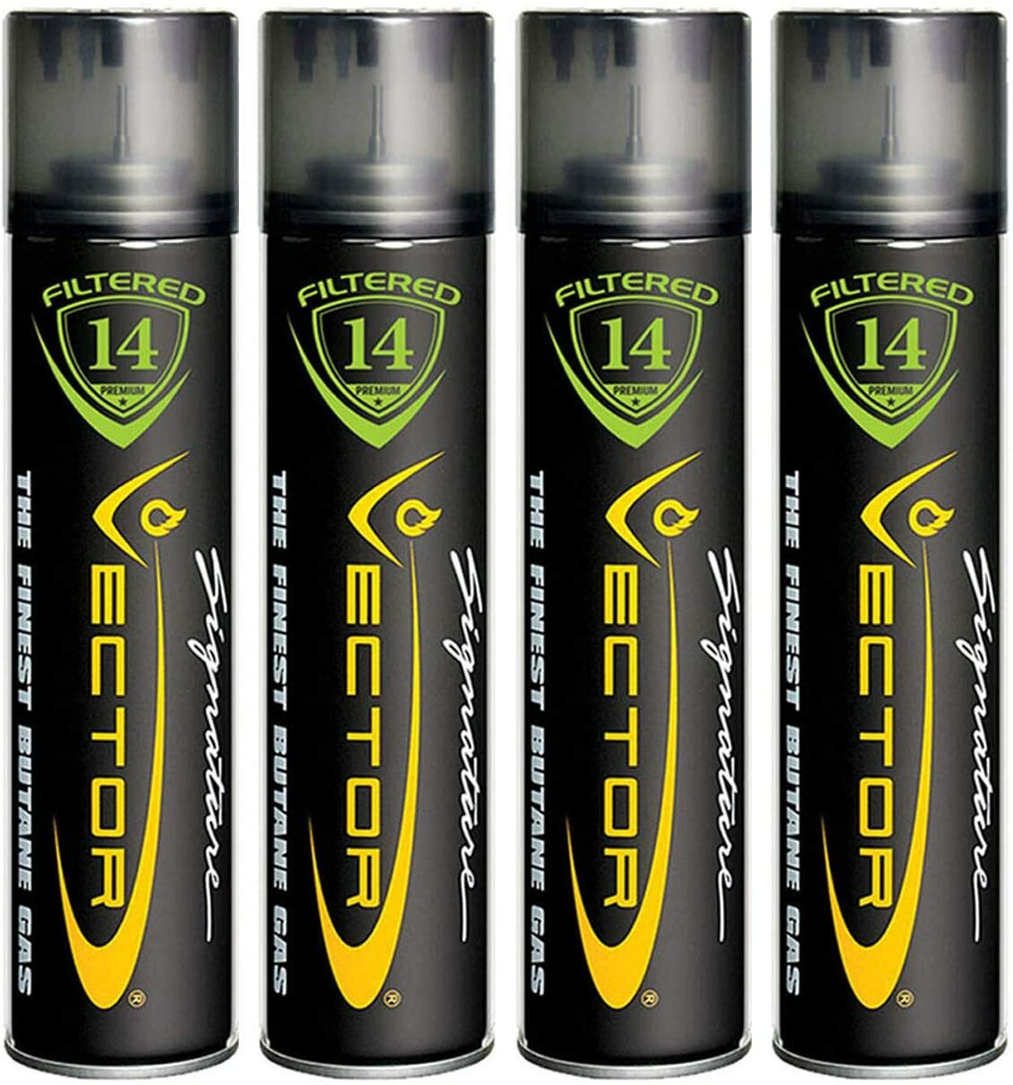 Vector KGM 14x Filtered Premium Refined Fuel Butane Gas Refill(320mL) Pack of 4