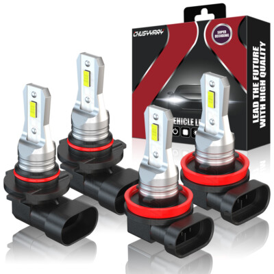 For Mazda CX-9 2007-2012 4X 6000K White LED Headlight Hi/Lo Beam Lamp Bulbs Kit