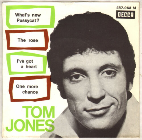 TOM JONES "WHAT'S NEW PUSSYCAT ?" EP 1965 DECCA 457.088 (12-65) Bande rouge. - Bild 1 von 4