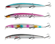 Set 4 Esche Artificiali Per Pesca - In Silicone, 10 Cm, Per Spinning In Mare E Acqua Dolce - Foto 9