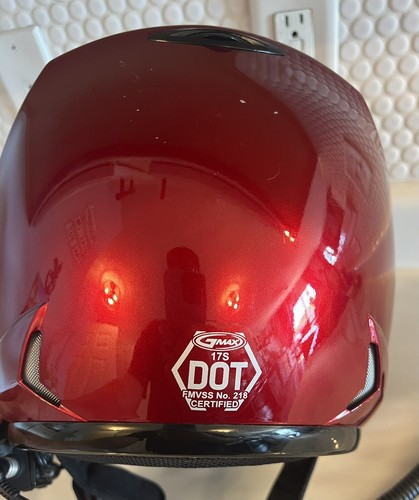 GMAX GM17S-SPC Helmet Open Face Coolmax Liner Speaker Pockets DOT Size XL (L2) - Picture 8 of 17