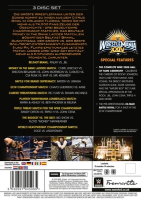 WWE: WRESTLEMANIA 24 - WWE  3 DVD NEU
