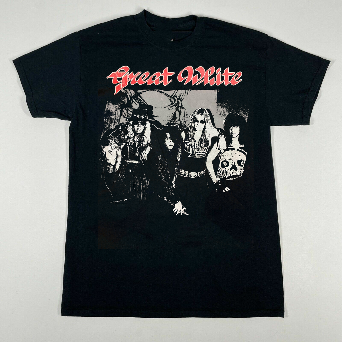 バンドTシャツ Great White 公認ジャパンツアー1990年Tシャツ Collection Great White Band Tour 1990 Cotton Gift For Fan All Size