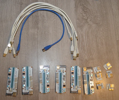 USB 3.0 PCIe Riser PCI-e PCI Express 1X to 16X Adapter Card for GPU Mining