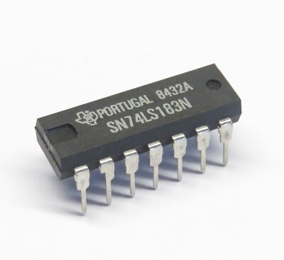 5 Stück SN74LS183N Dual Carry-Save Full Adder DIP14, Texas Instruments