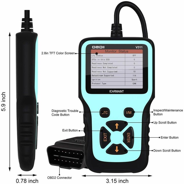 Escaner Automotriz Profesional Portatil Para Autos Carros Herramientas