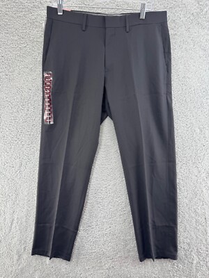 haggar men's straight fit dress pants Haggar Sport Travel Performance Nylon 5-Pocket Tech Pants in Mood Indigo