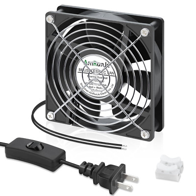 EC Small Cooling Fan 120MmX25Mm Axial Muffin Fan Brushless Dual Ball Bearing 