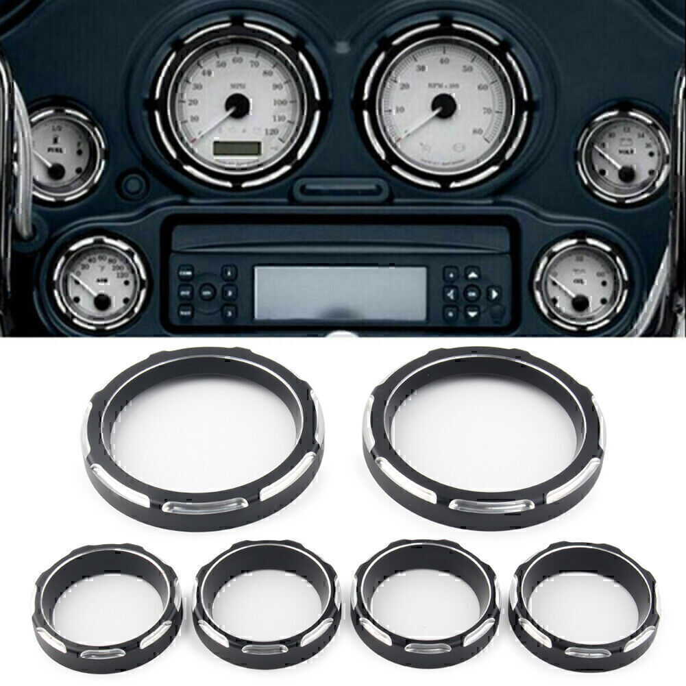 CNC Speedometer Board Burst Gauge Bezel For Harley Touring FLHT FLHX CAO 96-13us
