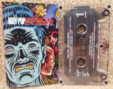 Vintage 1990 Cassette Tape Iggy Pop Brick By Brick Virgin Records