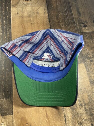 Vintage Atlanta Braves Starter Hat Blue Quilted Rare Brim Snapback Hat 1990s - Picture 2 of 4