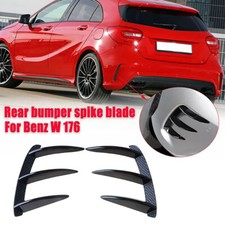 Heck Sto&szlig;stange Splitter Flossen Flaps F&uuml;r Mercedes Benz W176 A45 AMG 2013-2018 