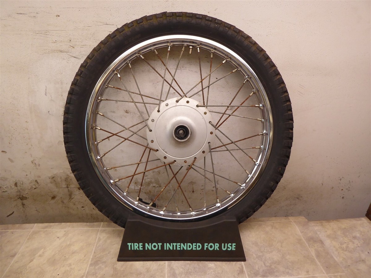 1972 Kawasaki F7 175 Enduro K729) chrome front wheel rim 19in | eBay