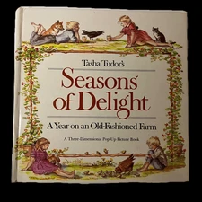 Tasha Tudor's Pop-up Book Seasons of Delight A year on an Old-Fashioned Farm Vtg