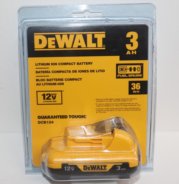 Аккумулятор dewalt dcb124