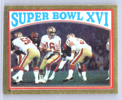 1982 Topps Stickers #9 Joe Montana Super Bowl XVI FOIL - Coming Soon - Free Ship