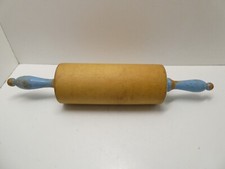 ANTIQUE WOODEN PINE PASTRY ROLLER KITCHENALIA COOKS WARE