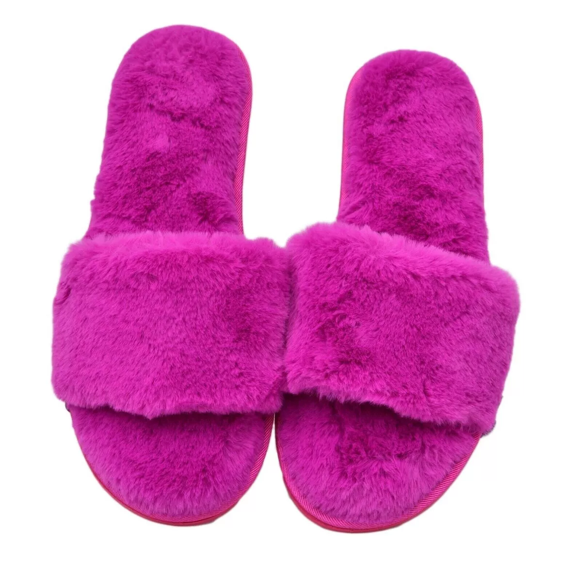 Inc faux store fur slippers