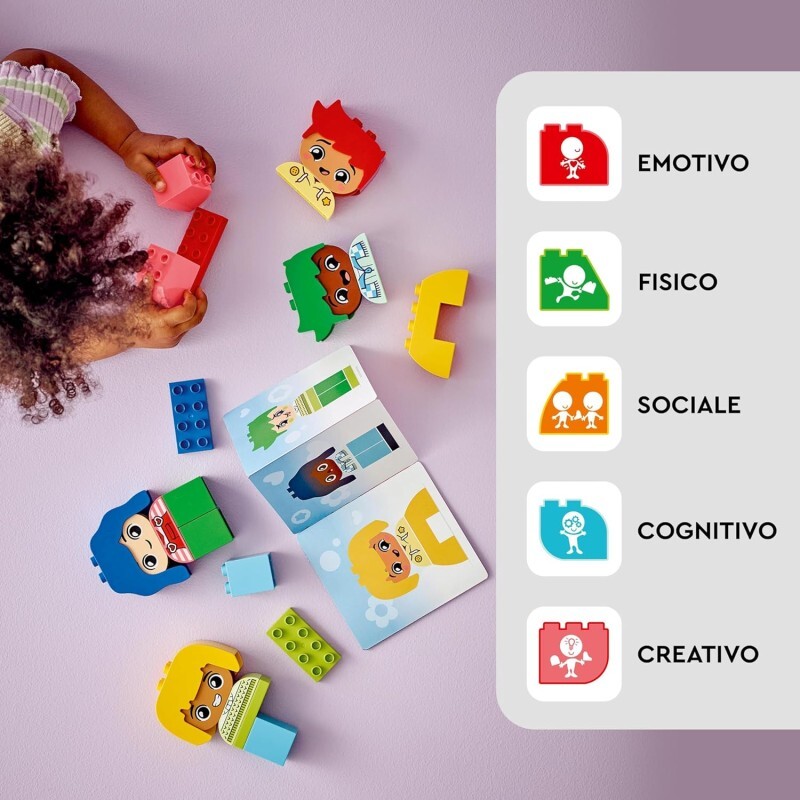 LEGO DUPLO Forti Sentimenti ed Emozioni, Giocattolo Impilabile e Personalizzabil foto 3