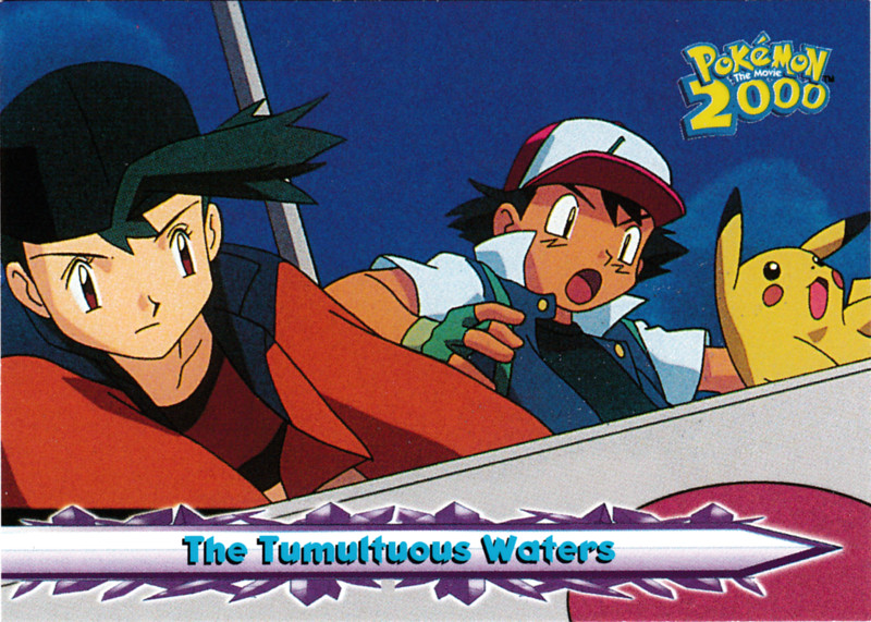 Pokemon Card The Tumultuous Waters Pikachu #30 Pokemon The Movie 2000 Topps NM