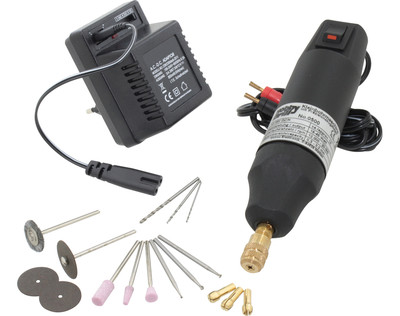 HOBBY DRILL:  POWER-SET - EURO  - Bohrmaschine + Zubehör (0500V1) - NEU