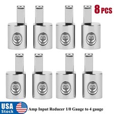  8x 1/0 Gauge to 4 Gauge Amp Input Reducers ILL Customz Offset Power and Ground