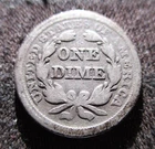 SILVER COIN UNITED STATES OF AMERICA 1876 "SEATED LIBERTY DIME" PHILADELPHIA