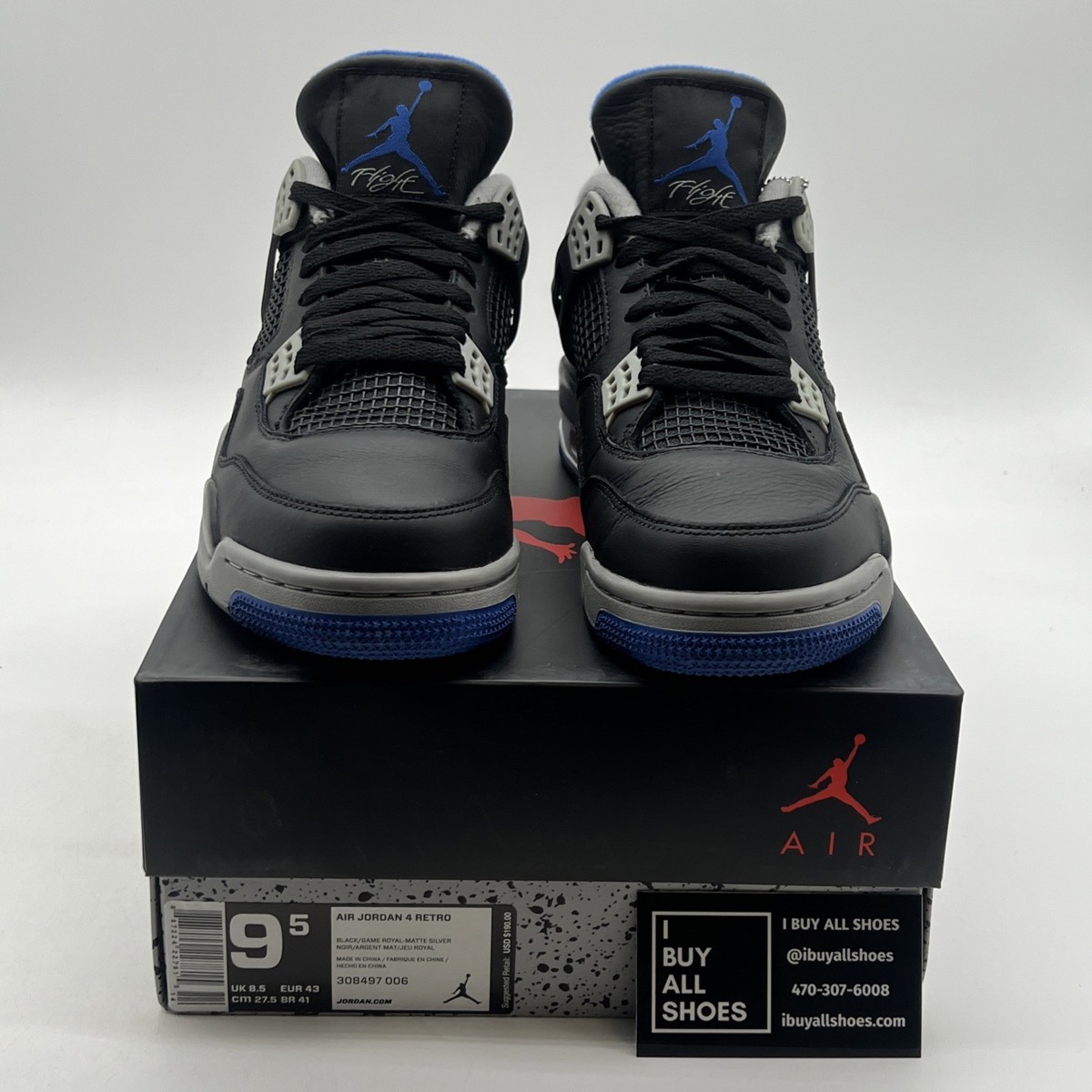 Size 9.5 - Jordan 4 Retro Motorsports Alternate 2017 for sale