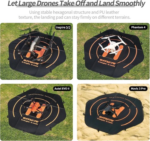 43.3-Inch Large Double-Sided Drone Landing Pad for DJI Inspire & Mavic Series - Picture 5 of 8