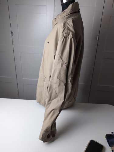 Tommy Hilfiger Jacket Full Zip Bomber Mens L Tan Brown Autumn - Picture 7 of 18
