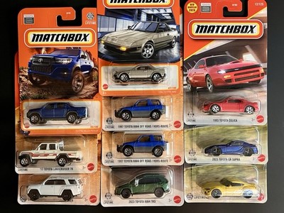Matchbox 2025 2026 Toyota lot Of 10, MR2 Supra Celica Hilux 4runner RAV4 + More