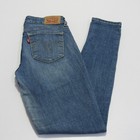 Levis 711 Womens Skinny Fit Skinny Leg Stretch Blue W26 / L30 UK 8 REF (M18032)