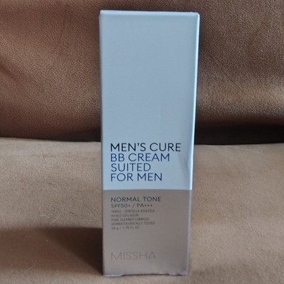 Missha MENS CURE BB CREAM 1.76 fl oz/50g NORMAL TONE SPF 50+ FACTORY SEALED!