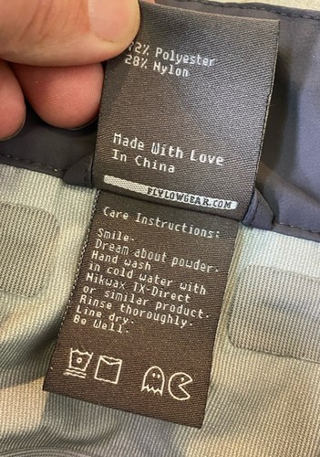 Flylow Polartec Neoshell Gray Men’s Ski Snow Pants Sz M - IQ Pant (?) - Picture 8 of 16