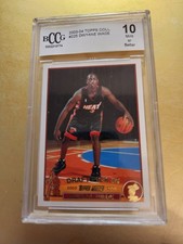 2003-04 Topps Collection #225 Dwyane Wade Rookie Card BGS BCCG 10 Mint+. rookie card picture
