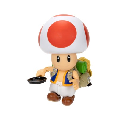 The Super Mario Bros. Movie - 5 Inch Action Figures Series 1   Toad Figure with 
