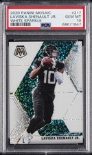 2020 PANINI MOSAIC WHITE SPARKLE #217 LAVISKA SHENAULT JR. PSA 10