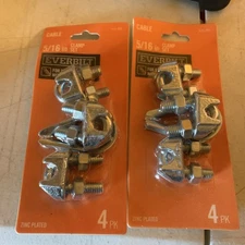 2 Pack—Everbilt 4-Pack 5/16 in. Zinc-Plated Clamp Set