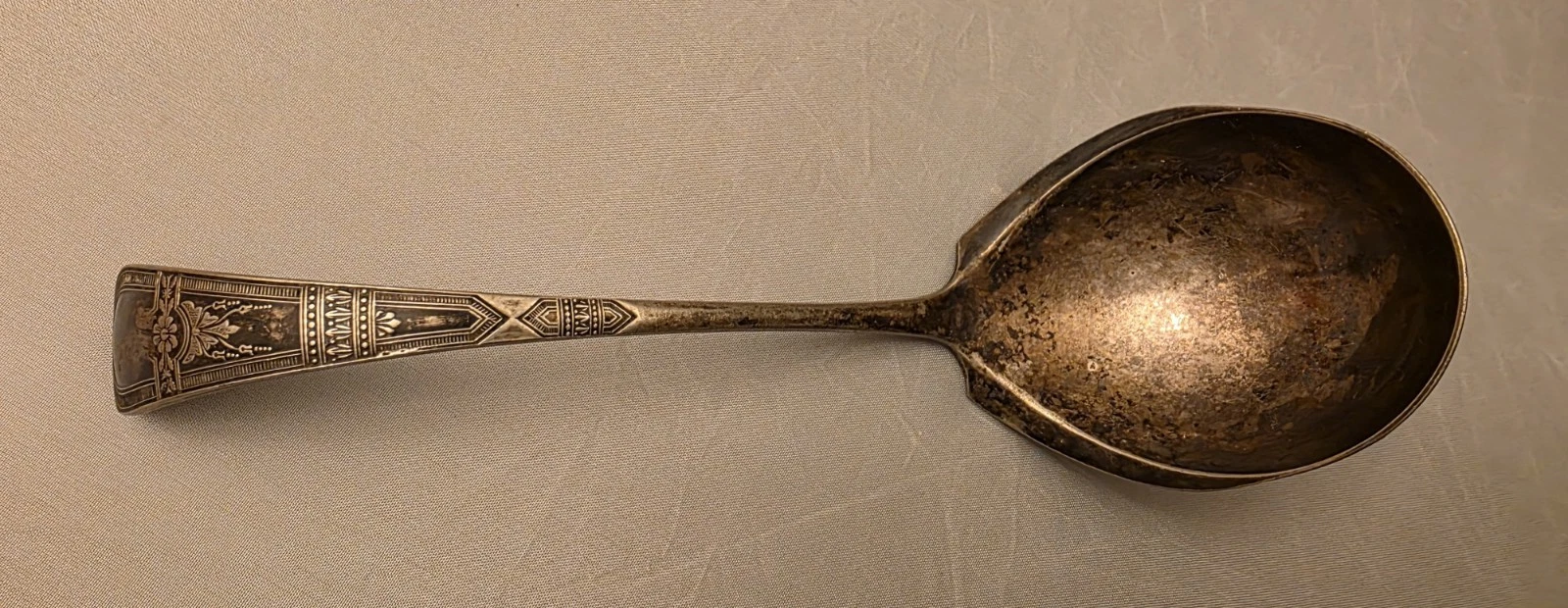 Nevada Silver Sauce or Gravy Ladle Makers Mark D&A Daniel & Arter Birmingham CEP