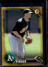 2016 Bowman Chad Pinder Prospects Gold #/50 Athletics