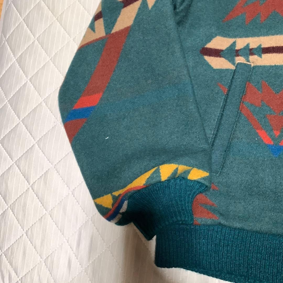 Pendleton Wool Jacket Rug Pattern Green L Used wi… - image 4