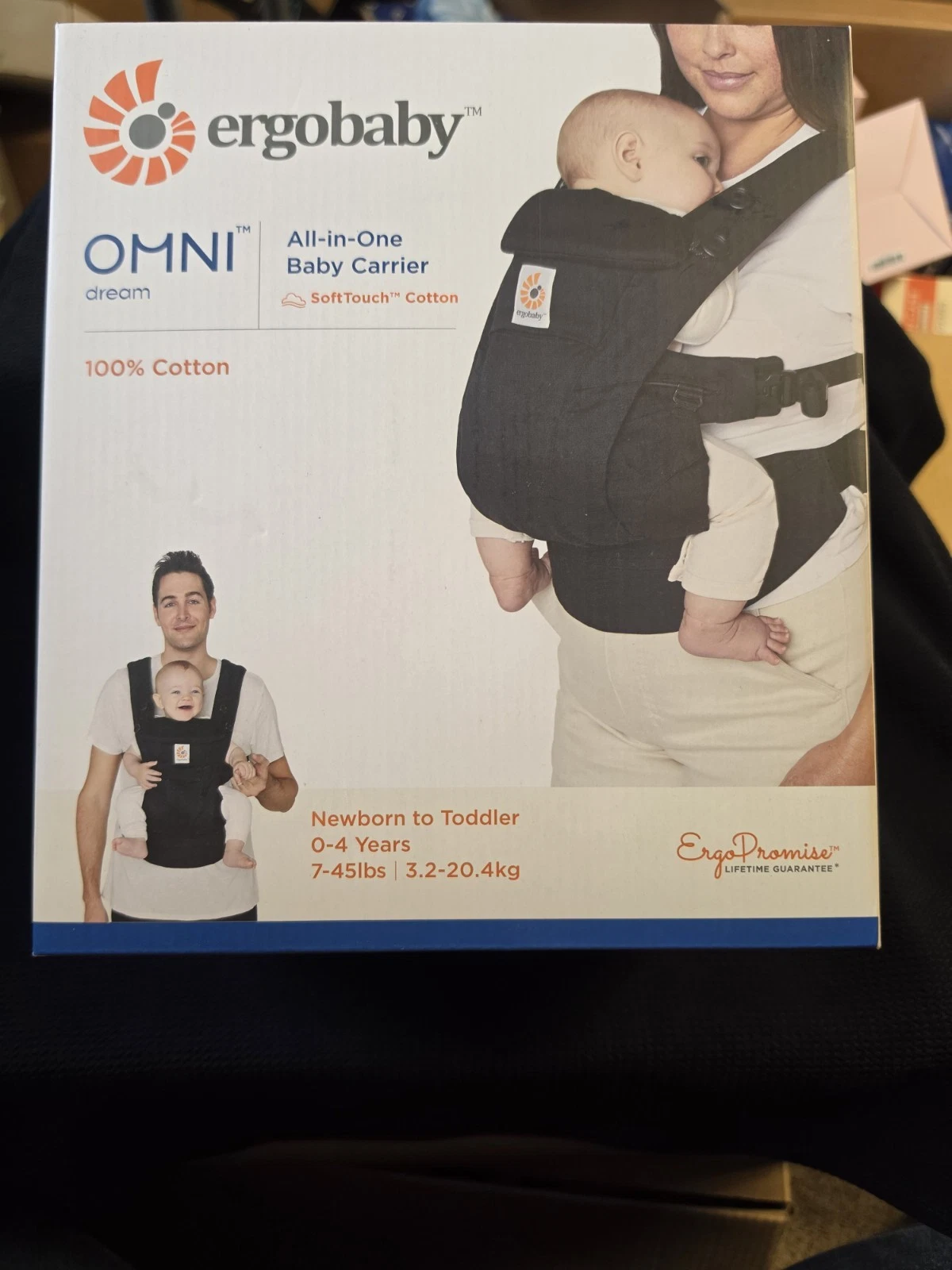 Ergobaby Omni Dream Baby Carrier Soft Touch Cotton All-Position Adjustable -
Opens in a new window o