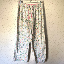 Gap Womens Pajama Pants M Multicolor Christmas Tree Print Flannel Holiday Cotton