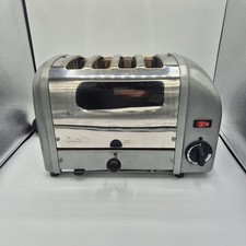 Dualit 4-Slice Classic Vario Toaster Polished Stainless Steel Chrome & Grey
