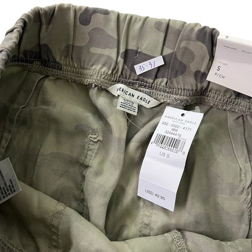 American Eagle Green Camouflage Cargo Pants Women Size Small NWT | 35-31 - Picture 6 of 9