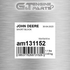 AM131152 SHORT BLOCK fits JOHN DEERE (Surplus Open Box)